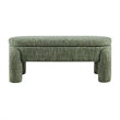 NPD Furniture Bowden Chenille Bench in Salzburg Green