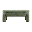 NPD Furniture Bowden Chenille Bench in Salzburg Green