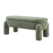 NPD Furniture Bowden Chenille Bench in Salzburg Green