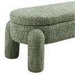 NPD Furniture Bowden Chenille Bench in Salzburg Green