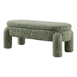 NPD Furniture Bowden Chenille Bench in Salzburg Green