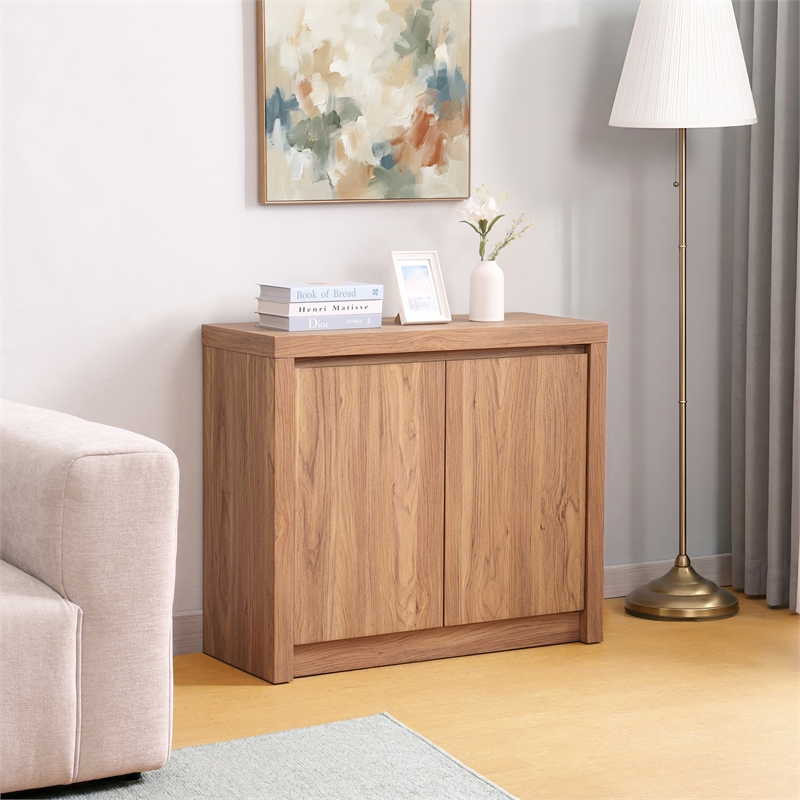 NPD Furniture Larson Cabinet 2 Doors in Terra Oak