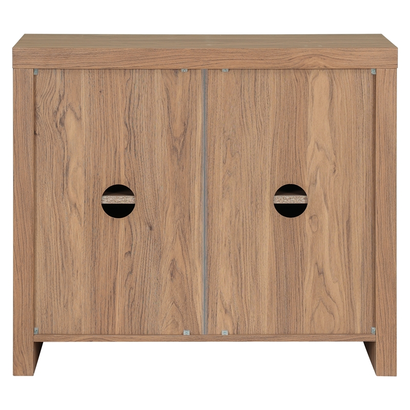 NPD Furniture Larson Cabinet 2 Doors in Terra Oak