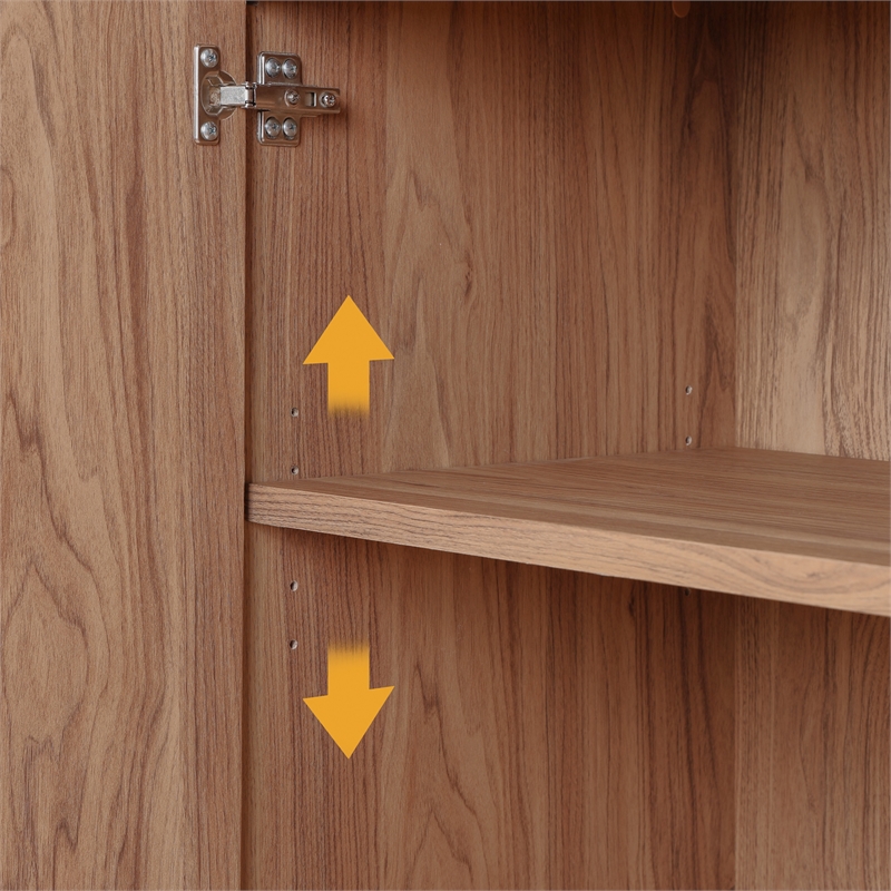 NPD Furniture Larson Cabinet 2 Doors in Terra Oak