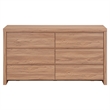 NPD Furniture Larson Dresser 6 Drawers in Terra Oak