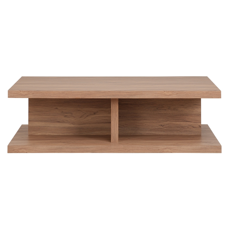 NPD Furniture Larson Rectangular Coffee Table in Terra Oak