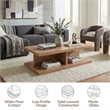 NPD Furniture Larson Rectangular Coffee Table in Terra Oak