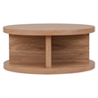 NPD Furniture Larson Round Coffee Table in Terra Oak
