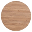 NPD Furniture Larson Round Coffee Table in Terra Oak