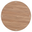 NPD Furniture Larson Round Coffee Table in Terra Oak