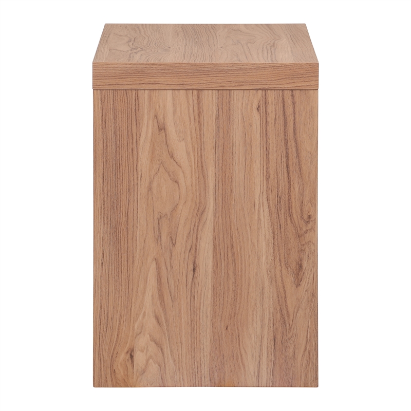 NPD Furniture Larson Nightstand/Side Table in Terra Oak