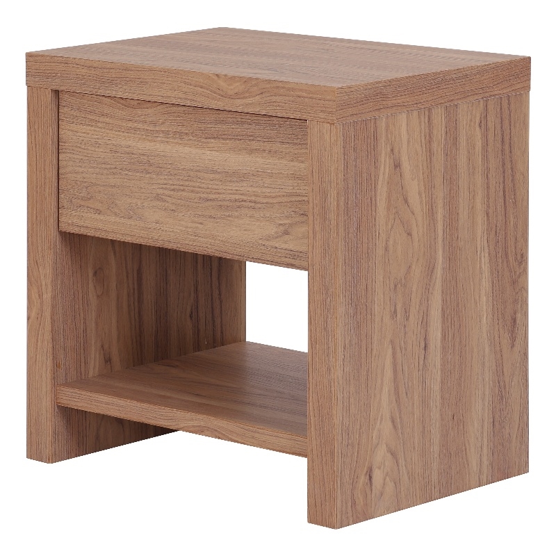 NPD Furniture Larson Nightstand/Side Table in Terra Oak