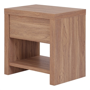 New Pacific Direct Larson Nightstand/Side Table in Terra Oak