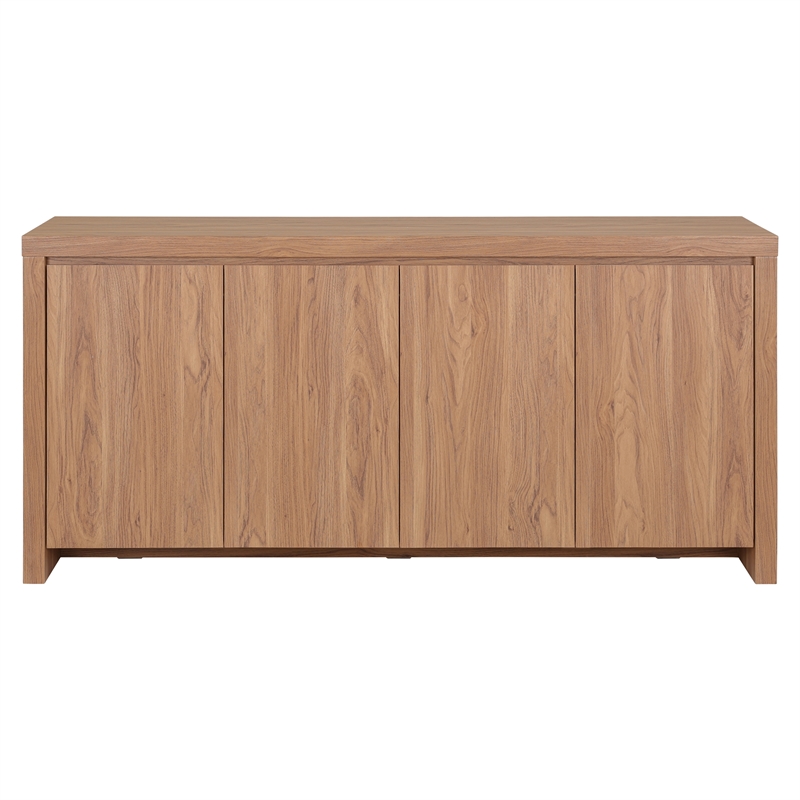 NPD Furniture Larson Buffet/Sideboard 4 Doors in Terra Oak