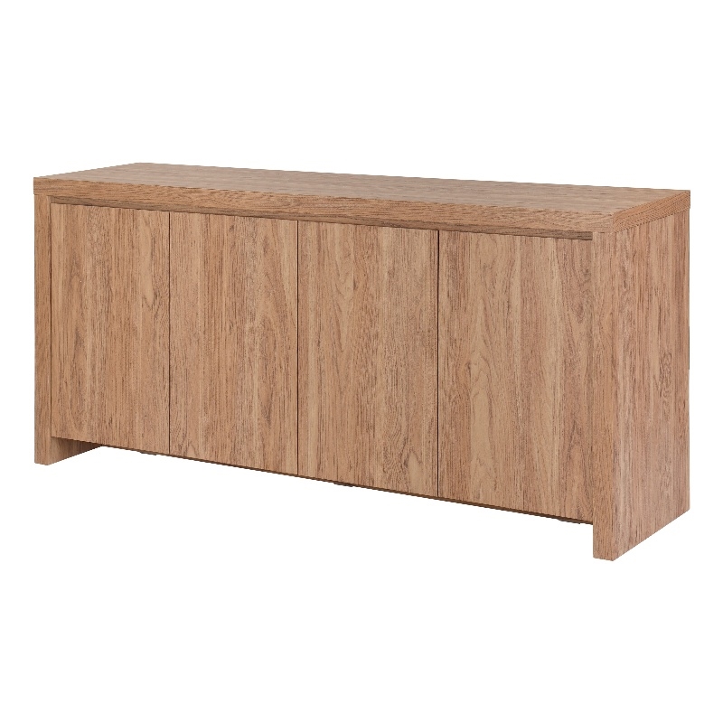 NPD Furniture Larson Buffet/Sideboard 4 Doors in Terra Oak