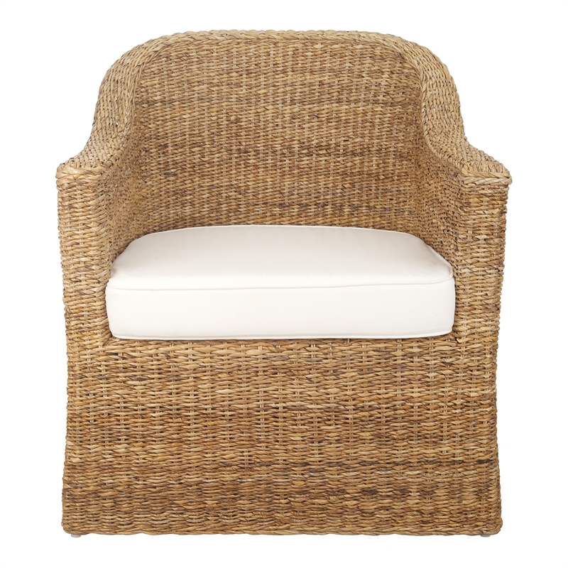 New Pacific Direct Earwyn Abaca Accent Arm Chair in Natural