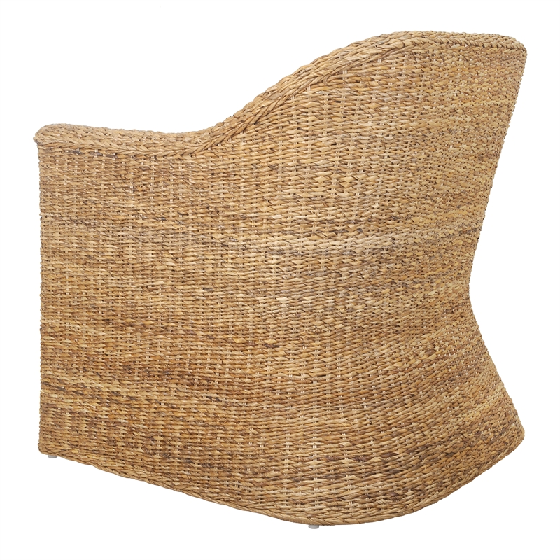 New Pacific Direct Earwyn Abaca Accent Arm Chair in Natural