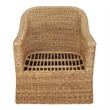 New Pacific Direct Earwyn Abaca Accent Arm Chair in Natural