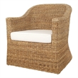New Pacific Direct Earwyn Abaca Accent Arm Chair in Natural