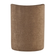 NPD Furniture Morraine Chenille Dining Side Chair w/ Casters in Brown