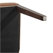 NPD Furniture Cayden Faux Leather Dining Side Chair in Borneo Chocolate