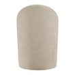 NPD Furniture Cabrina Chenille Dining Side Chair w/ Casters in Beige