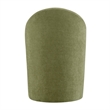 NPD Furniture Cabrina Chenille Dining Side Chair w/ Casters in Green