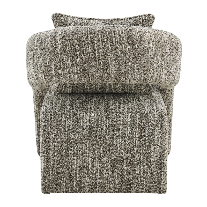 NPD Furniture Lunessa Boucle Accent Arm Chair in Dappled Taupe