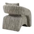 NPD Furniture Lunessa Boucle Accent Arm Chair in Dappled Taupe
