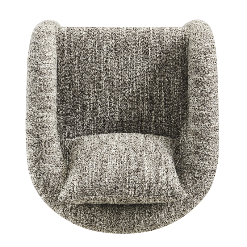 NPD Furniture Lunessa Boucle Accent Arm Chair in Dappled Taupe