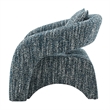 NPD Furniture Lunessa Boucle Accent Arm Chair in Dappled Blue