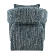 NPD Furniture Lunessa Boucle Accent Arm Chair in Dappled Blue