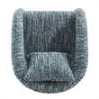 NPD Furniture Lunessa Boucle Accent Arm Chair in Dappled Blue