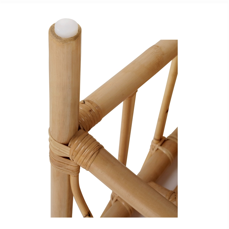 NPD Furniture Ayanna Rattan Dining Side Chair in Natural Wheat