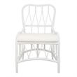 NPD Furniture Ayanna Rattan Dining Side Chair in White
