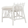 NPD Furniture Ayanna Rattan Dining Side Chair in White