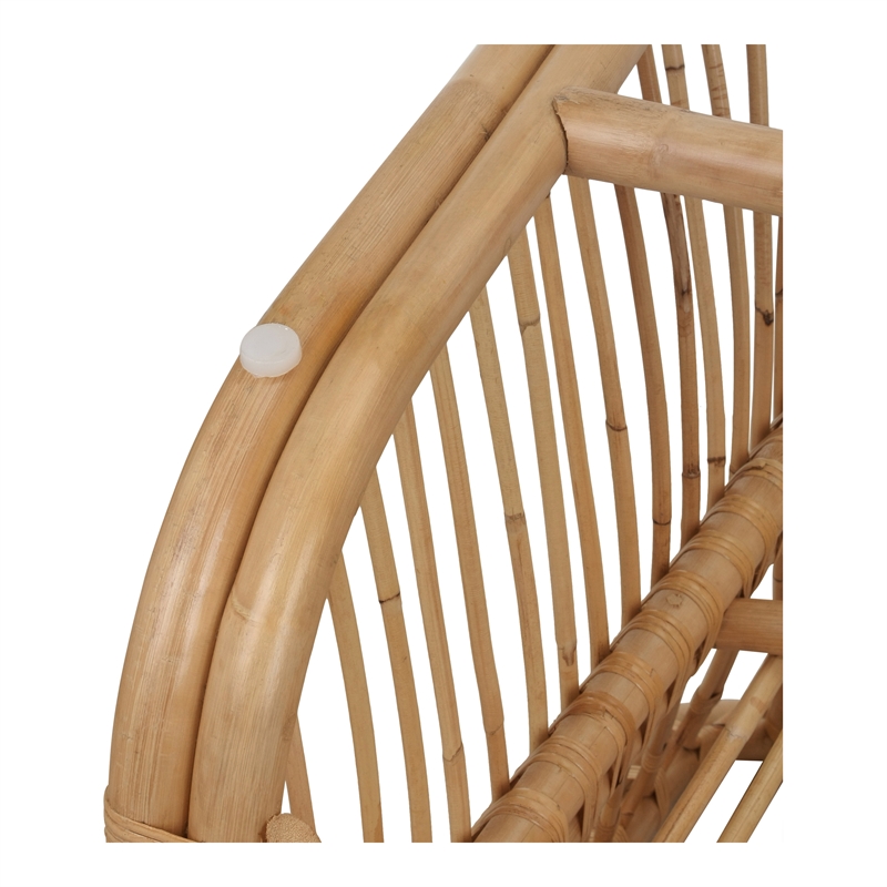 New Pacific Direct Maeva Rattan Accent Arm Chair in Natural Wheat