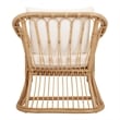 New Pacific Direct Maeva Rattan Accent Arm Chair in Natural Wheat