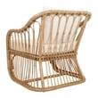 New Pacific Direct Maeva Rattan Accent Arm Chair in Natural Wheat