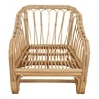 New Pacific Direct Maeva Rattan Accent Arm Chair in Natural Wheat