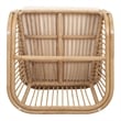 New Pacific Direct Maeva Rattan Accent Arm Chair in Natural Wheat