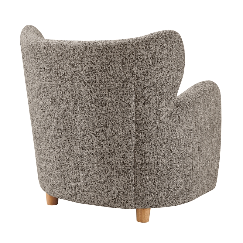 New Pacific Direct Tiffani Chenille Accent Arm Chair in Nexa Brown