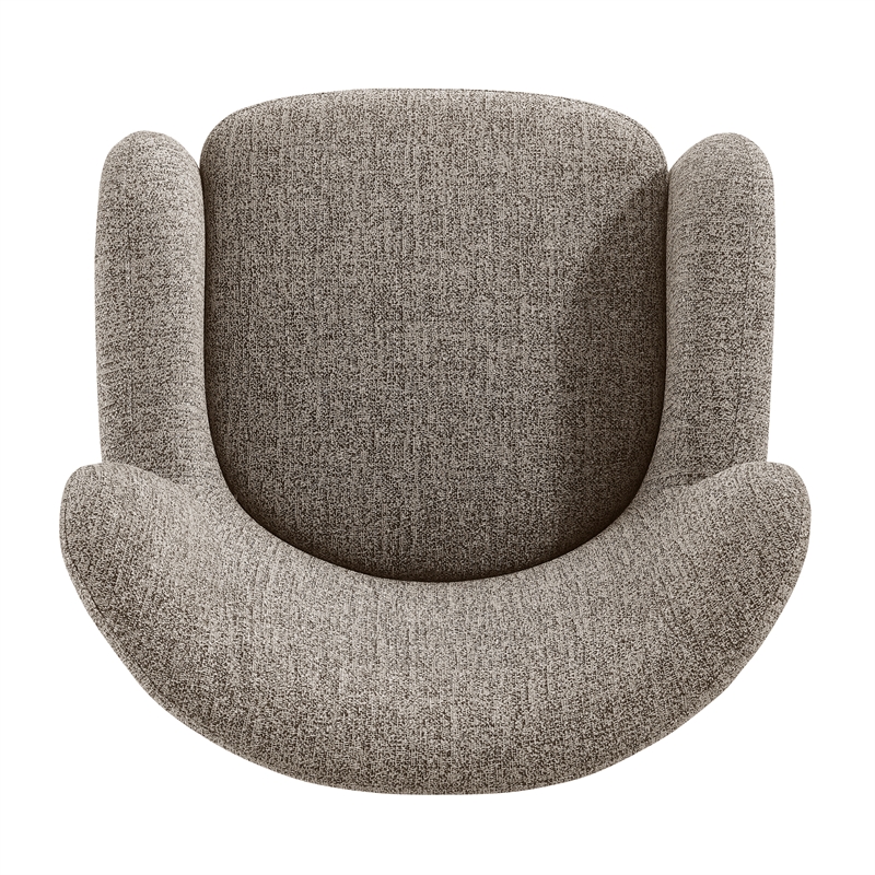 New Pacific Direct Tiffani Chenille Accent Arm Chair in Nexa Brown