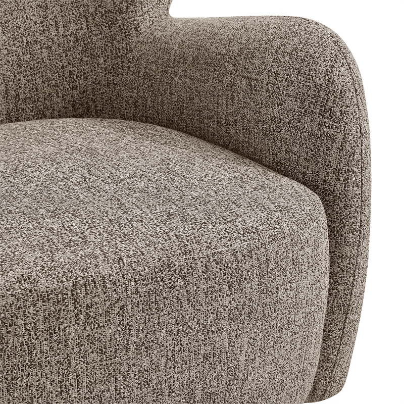 New Pacific Direct Tiffani Chenille Accent Arm Chair in Nexa Brown
