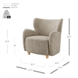 New Pacific Direct Tiffani Chenille Accent Arm Chair in Nexa Green
