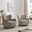 New Pacific Direct Tiffani Chenille Accent Arm Chair in Nexa Green