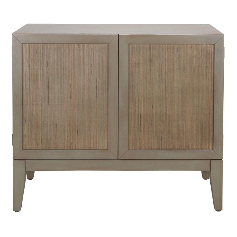 NPD Furniture Deria 2-Door Wood Cabinet in Sagewood