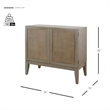 NPD Furniture Deria 2-Door Wood Cabinet in Sagewood