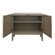 NPD Furniture Deria 2-Door Wood Cabinet in Sagewood