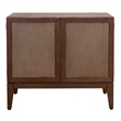 NPD Furniture Deria 2-Door Wood Cabinet in Walnut